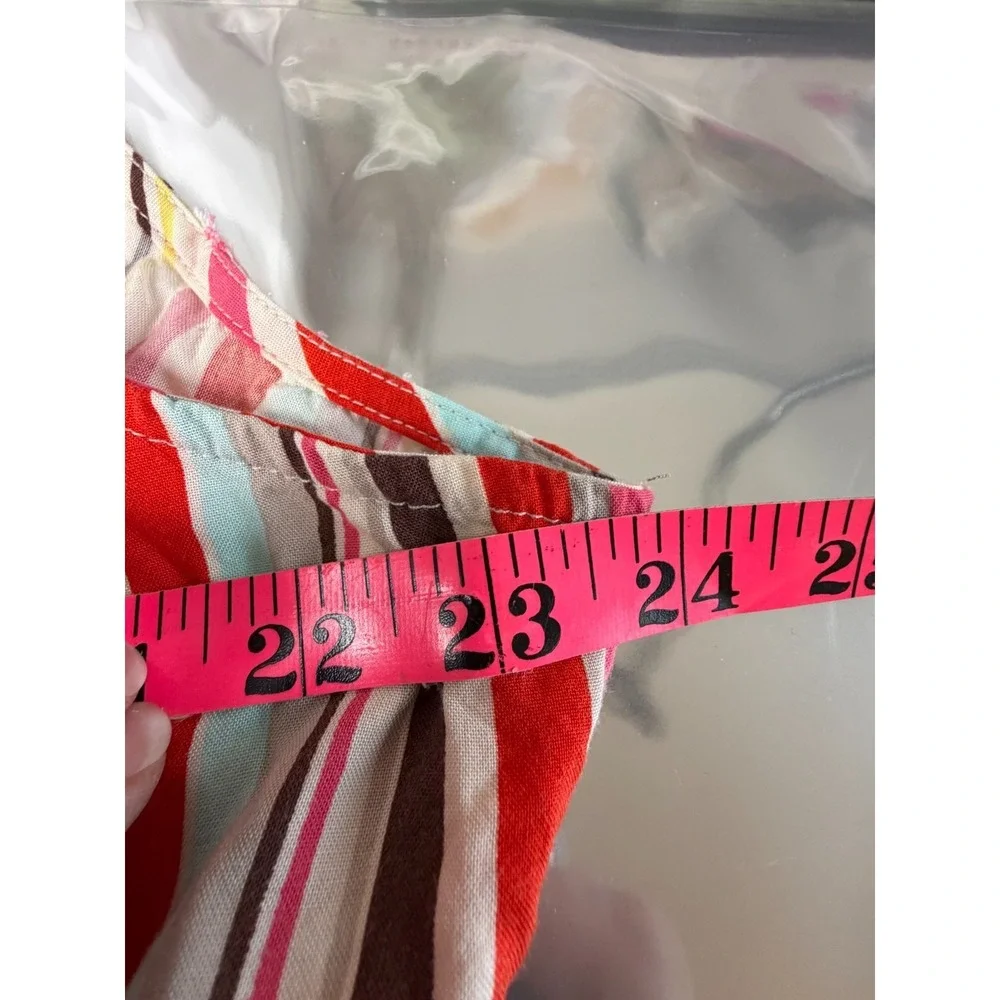 Torrid Dress Women's Size 3 Orange‎ Striped Sleevless Festival Eclectic Vacation